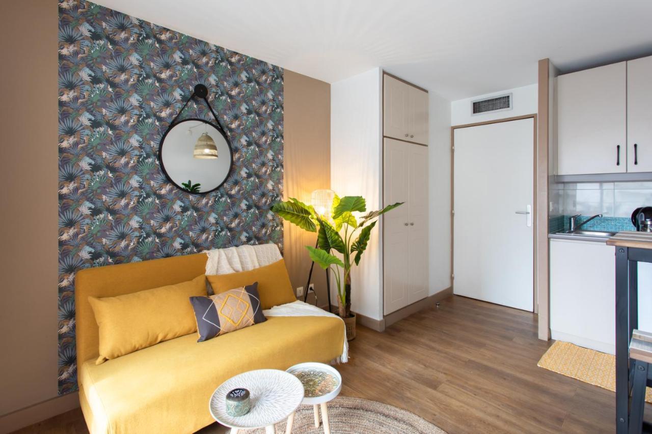 C1 Clemenceau Pool Balcony Bath Ac 2Mins Walk To Sand Beach Cannes Bagian luar foto