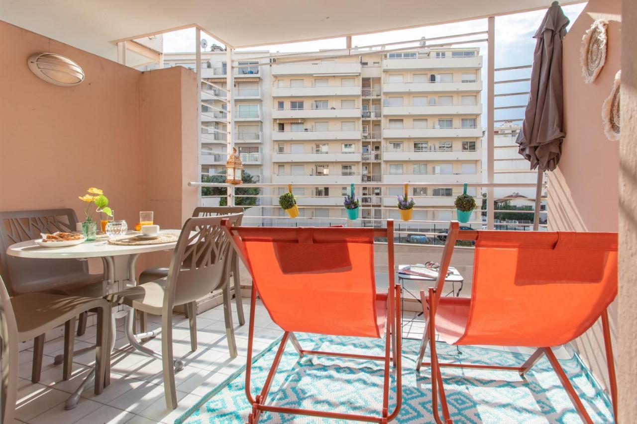 C1 Clemenceau Pool Balcony Bath Ac 2Mins Walk To Sand Beach Cannes Bagian luar foto